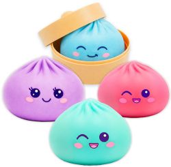 DUMPLING JUMBO SQUISHY MYSTÈRE COULEUR PASTEL (BOÎTE SURPRISE)